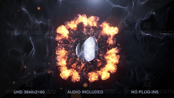 爆炸标志动画AE模板