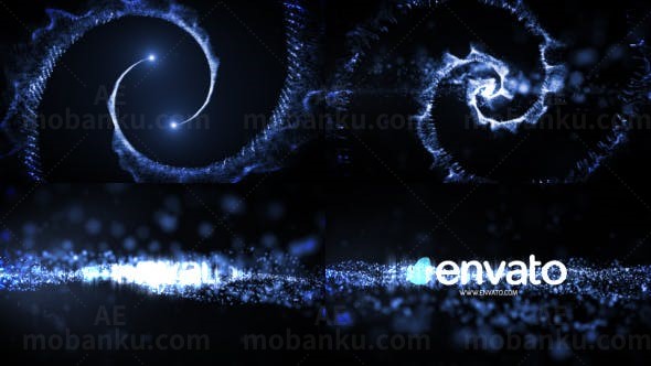 粒子特效标志展示AE模板