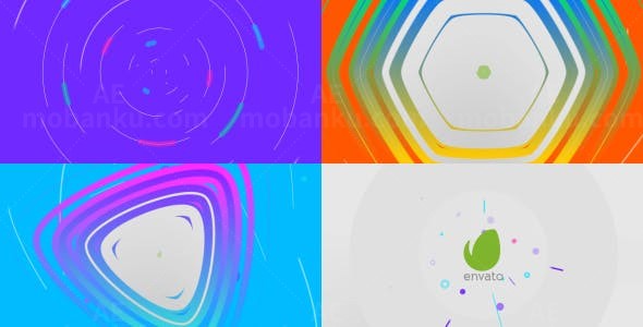 简单标志动画AE模板