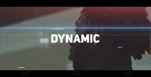 城市故障效果片头AE模板