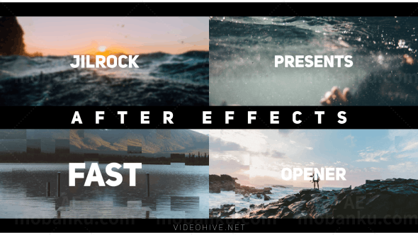 简洁节奏片头AE模板