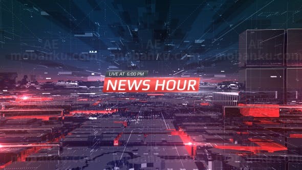 新闻时间AE模板