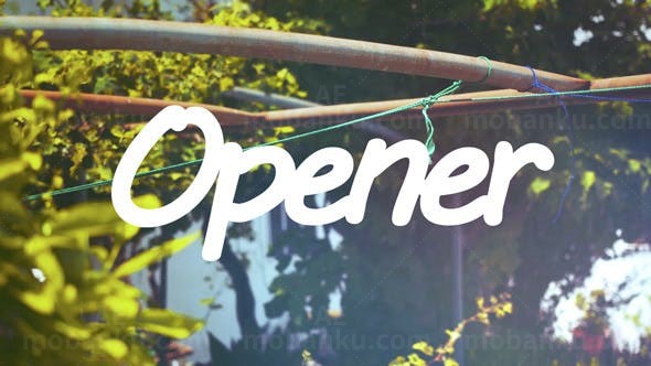 快速简洁夏日片头AE模板