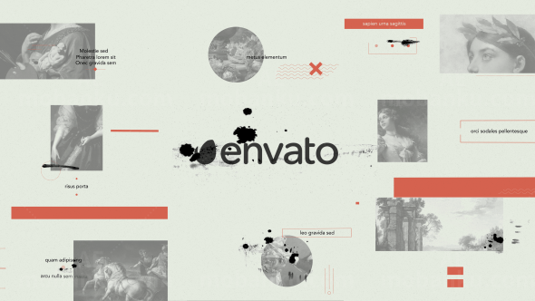 复古回忆图片介绍片头AE模板