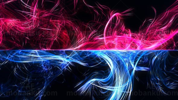 对称粒子飞舞Logo动画AE模板