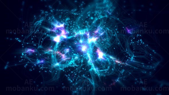 大脑能量感应Logo动画AE模板