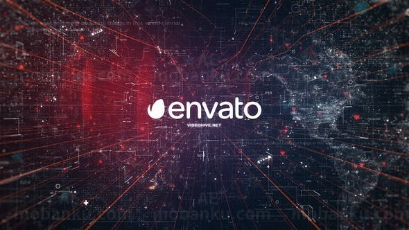 科技感冲击Logo动画AE模板