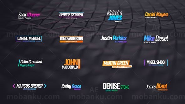 32组现代风格字幕AE模板