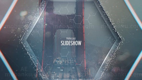 视差效果幻灯片AE模板