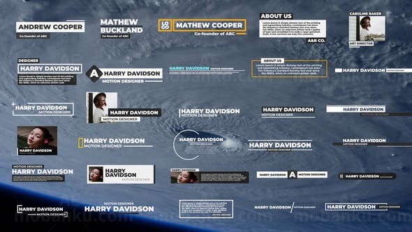 经典迷你字幕包AE模板