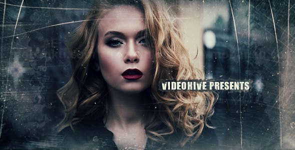 杂渍风格影视预告片AE模板