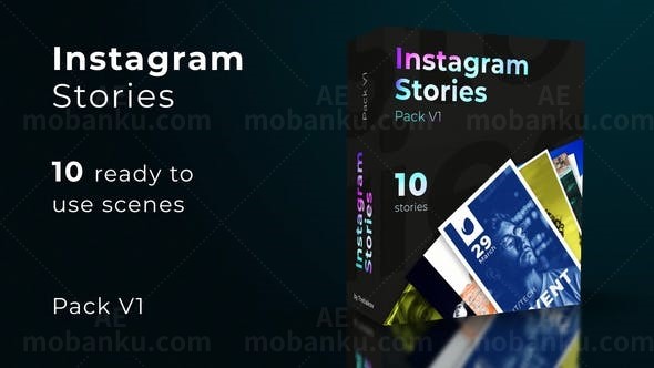 Instagram手机视频宣传AE模板