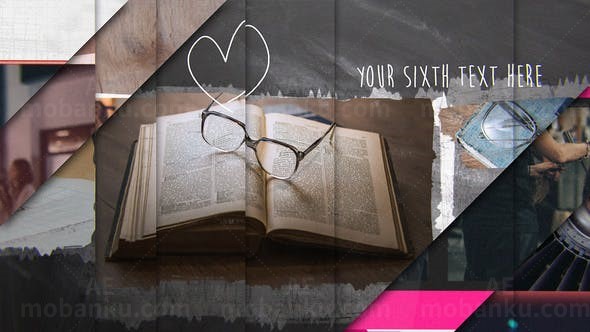 简洁幻灯片AE模板