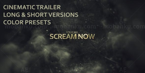 邪恶预告片AE模板