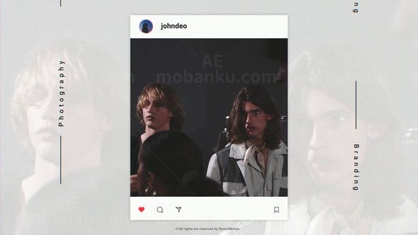 instagram手机视频宣传AE模板