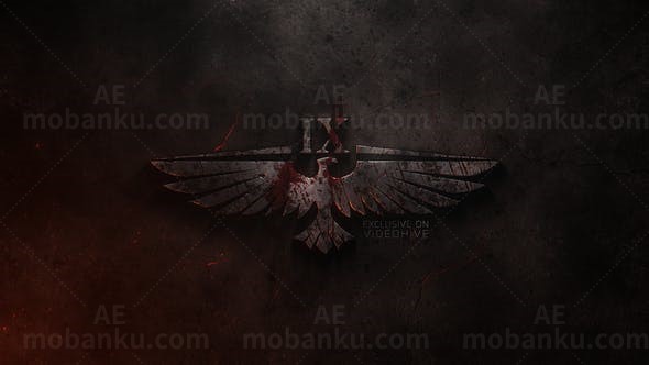 烟雾弥漫标志动画AE模板