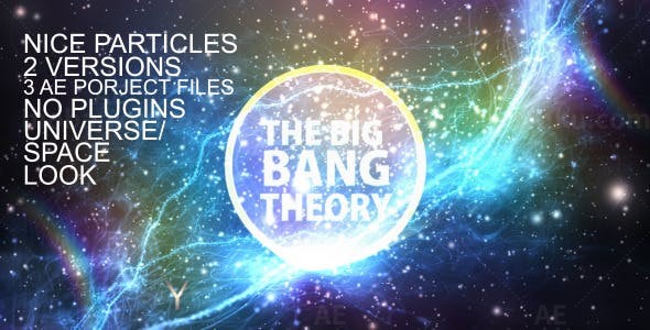 拖尾粒子撞击Logo动画AE模板