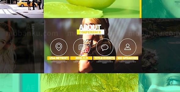 动感活动片头AE模板