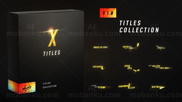 10组标题展示AE模板