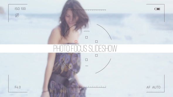 照片聚焦幻灯片AE模板