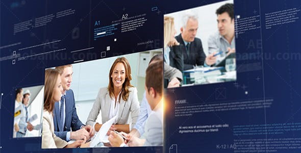 科技感公司企业宣传片AE模板