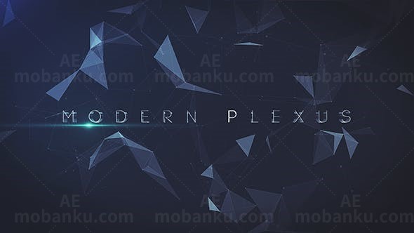 点线背景文字宣传片AE模板