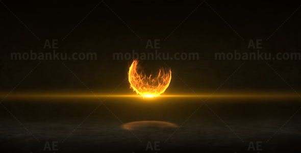 火焰标志动画AE模板