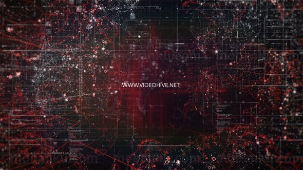 数字科技标志动画AE模板