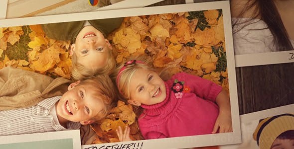 温馨照片展示过渡效果AE模板