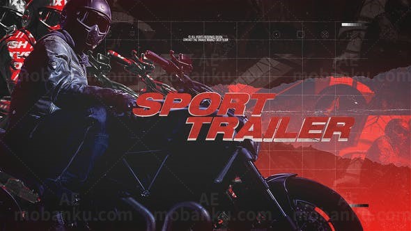 运动预告片AE模板