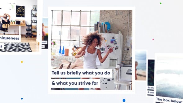 图文空间移动切换展示AE模板