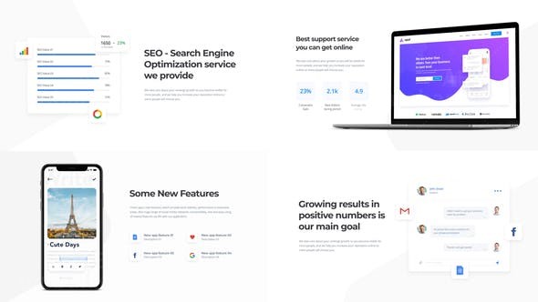 应用网站服务宣传片AE模板