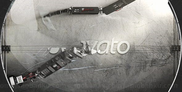 科技感三维机械手臂LOGO展示AE模板