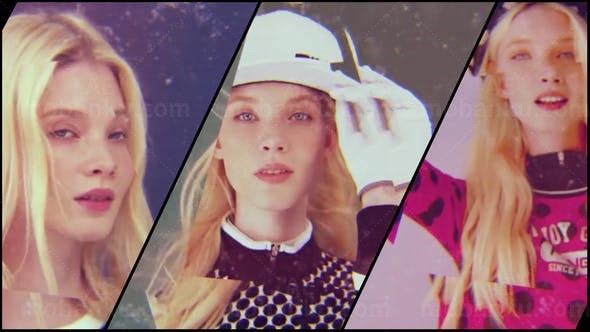 图片切割视差Logo动画AE模板