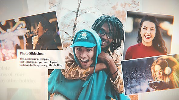 温馨回忆照片相册片头AE模板