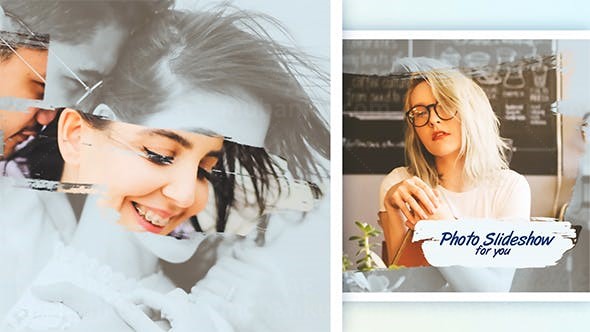 美好照片相册展示片头AE模板