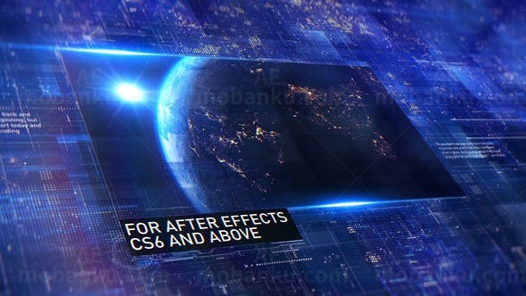 科技感图片展示包装片头AE模板