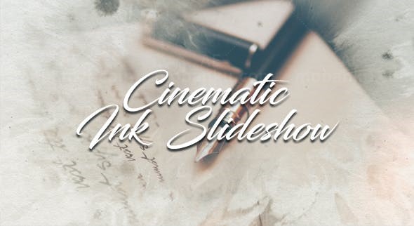 水墨晕染遮罩图片开场AE模板