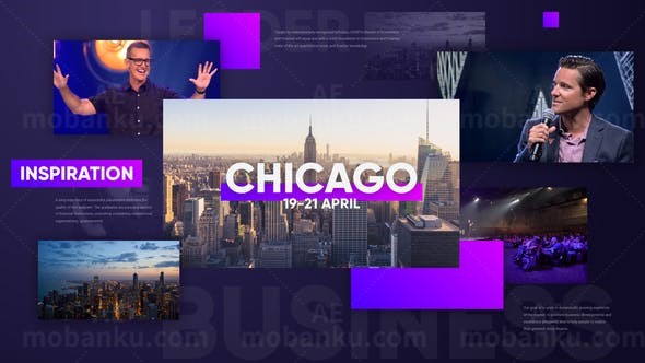 现代感活动项目宣传片头AE模板