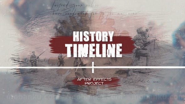 历史图片时间线开场AE模板