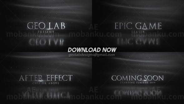 大气文字标题游戏宣传片AE模板