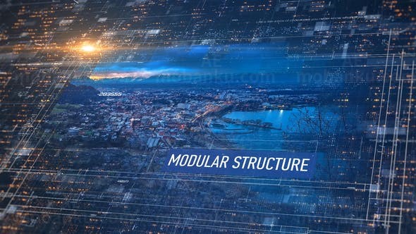 科技感视频包装片头AE模板