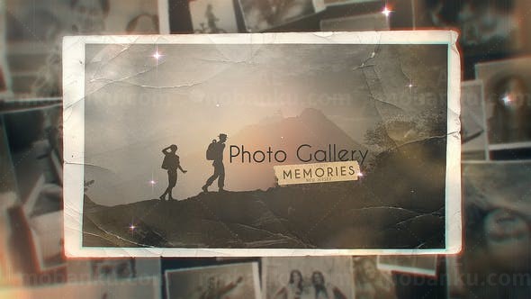 老照片回忆相册片头AE模板