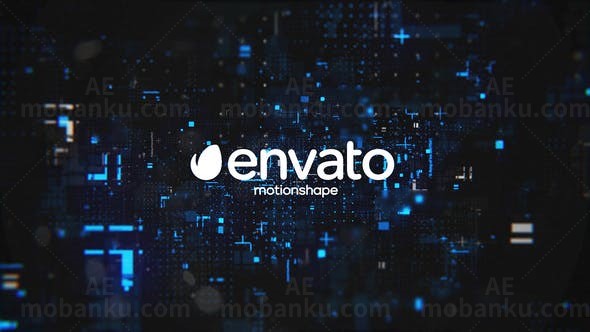 未来科幻风格Logo动画AE模板