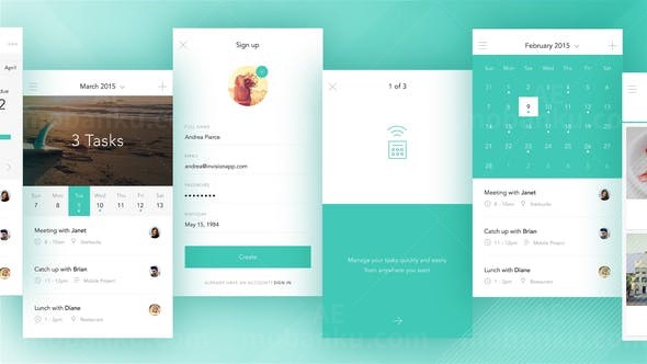 安装iPhone手机APP宣传动画片头AE模板