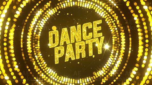 时尚派对文字片头AE模板