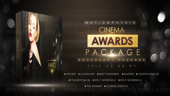 梦幻粒子颁奖典礼晚会包装AE模板