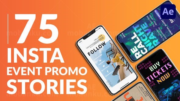 INS时尚场景竖屏视频包装展示AE模板