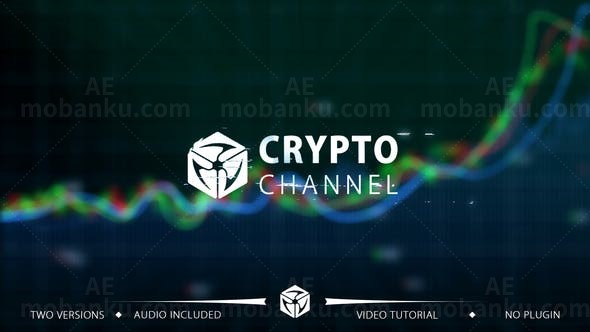 股票交易数据曲线图动画AE模板