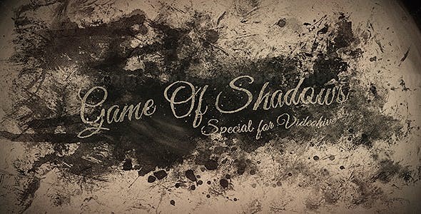 复古水墨遮罩大气片头AE模板